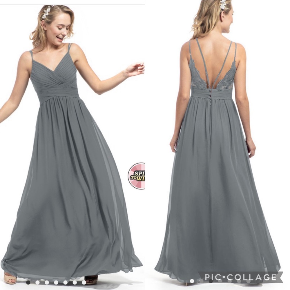 Azazie Gray Bridesmaid Dress “Blake”
